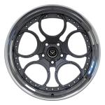 Polished Lip 2 Piece Forged Wheels Gun Metal Spokes Discs For Nissan 350z Custom