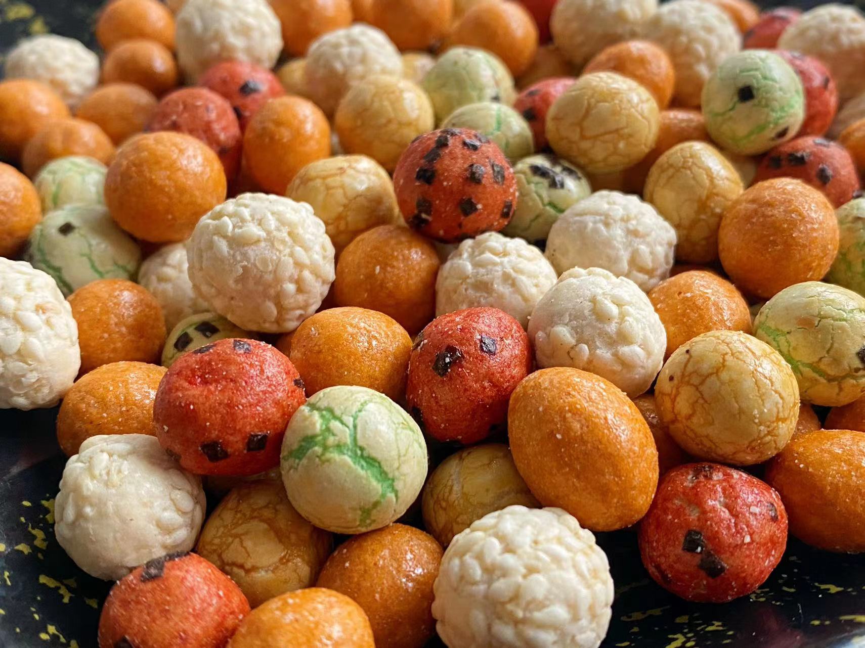 Japanese Style Roasted Colorful Peanut Snacks Sesame Seaweed Mixed Coated Peanuts