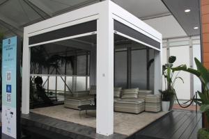 China Rainproof Customized Ziptrak Blinds , Zip Track Outdoor Blinds Windproof wholesale