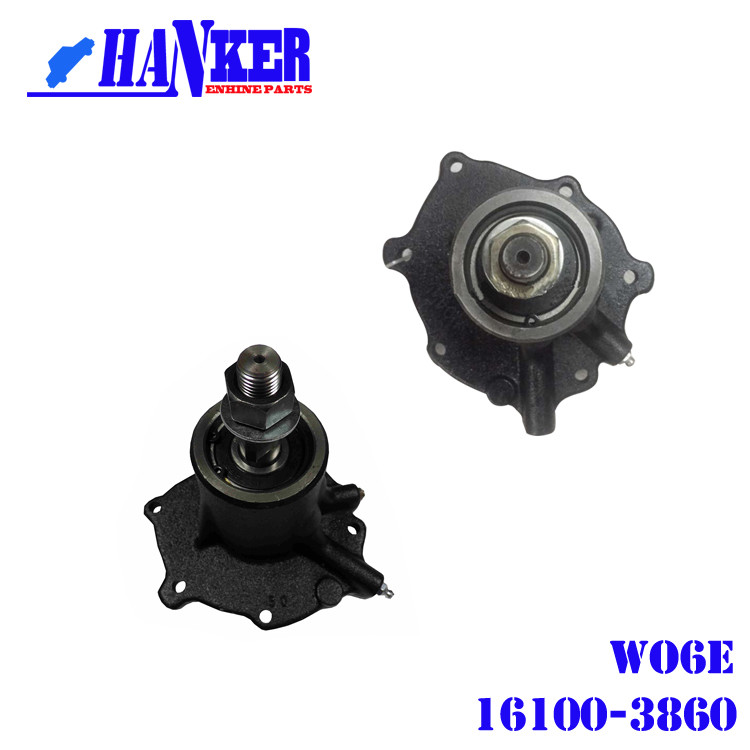 Pipe Belt Car Parts Diesel Engine W06E Cooling Water Pump 16100-3860