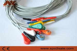 China Medical 10 Lead Ecg Cable Din 1.5 Holter ECG Leadwire For Holer Recorder wholesale