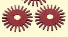 0.25mm Die Cut Mylar Wood Pulp Cotton Fiber Paper Insulation Red Rigid Shape