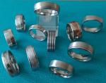 7mm Satin Brush Finish Square Cobalt Chrome High Polished Beveled Edges Wedding