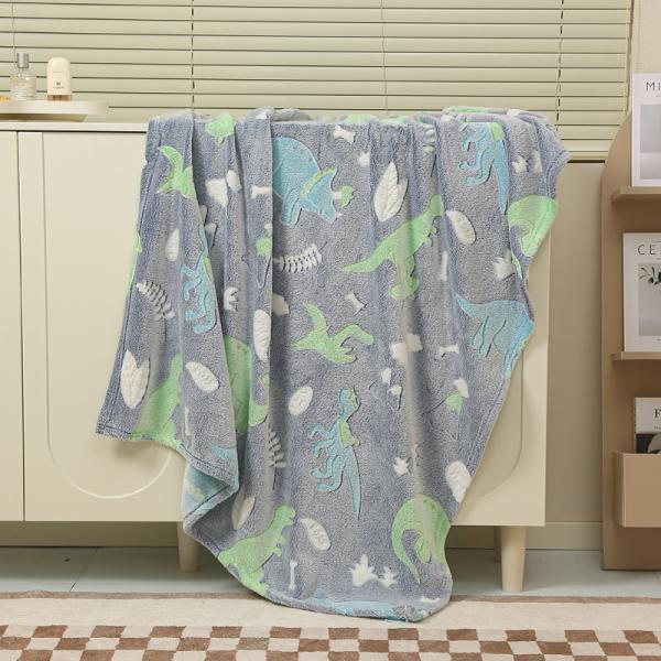 500g Festival Pattern Glow-in-the-Dark Blanket Cover for Office Nap Air Conditioning