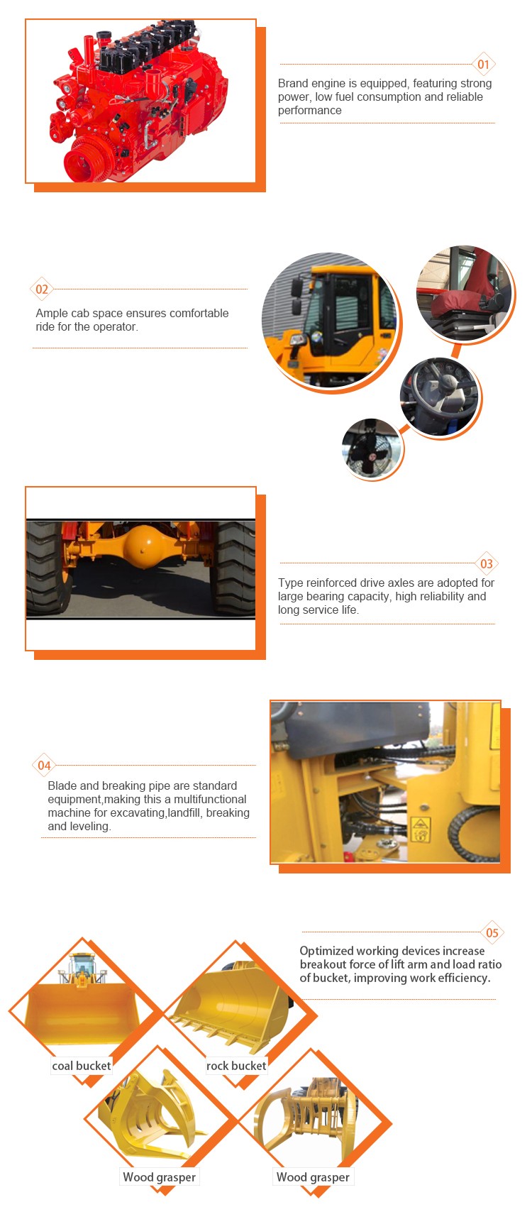 Shantui wheel loader SL50W earth moving equipment loaders