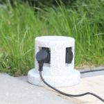 Outdoor Garden In-ground Lawn Electrical Power Sockets Outlet Imitation Marble
