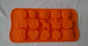 China Silicone manufacturer Silicone baking tools 15 grid cartoon silicone chocolate/mold SB-019 wholesale