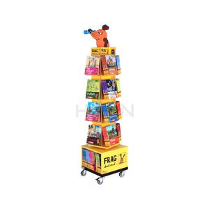 China Creative Spinner Display Rack Floor Cookbook Comic Book Display Stands wholesale