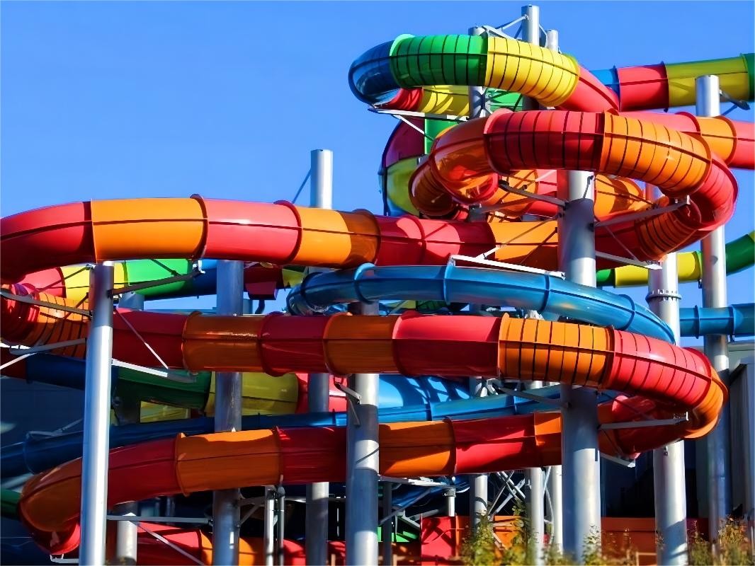 Outdoor Swimming Pool Accessories Kids Small Playground For Children Play Set Water Slides