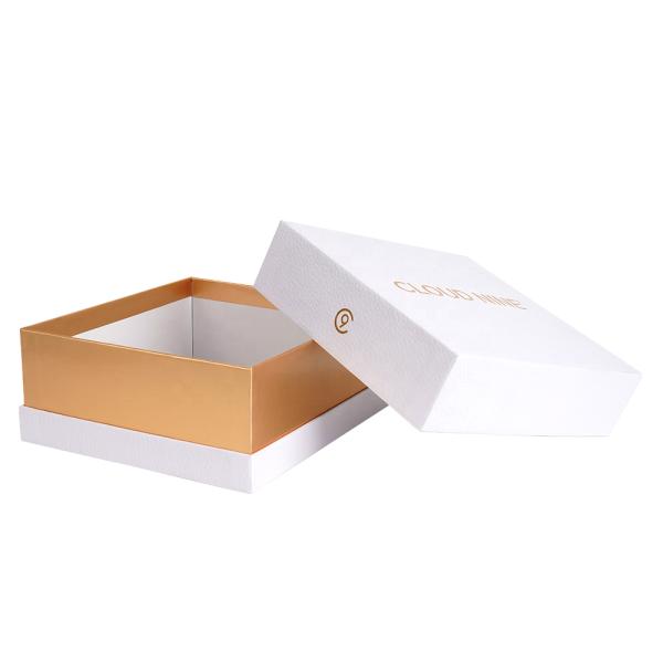 2 Piece Lid And Base Gift Box lat Cardboard Paper Packaging Boxes For Cosmetics Facial Mask