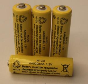 China 1.2V Cylindrical NICD Battery Packs AA900mAh UL CE wholesale