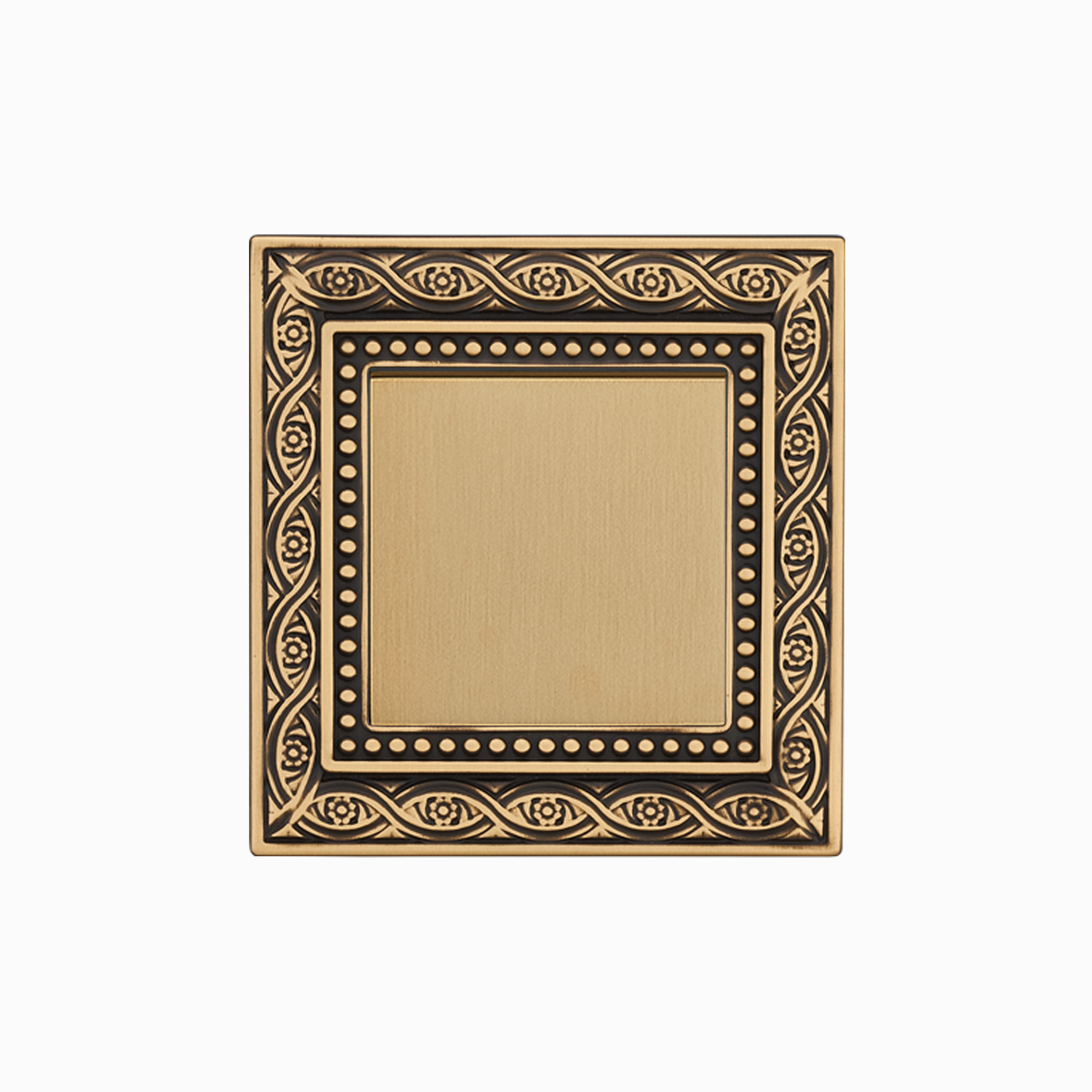 EU Standard French Sockets And Switches 87mm 91.2mm Brass Switched Socket
