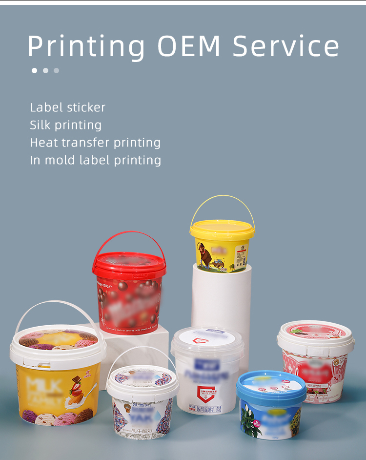 20L Capacity Waterproof Paint Construction Pail Liners with Cover and Customized Logo