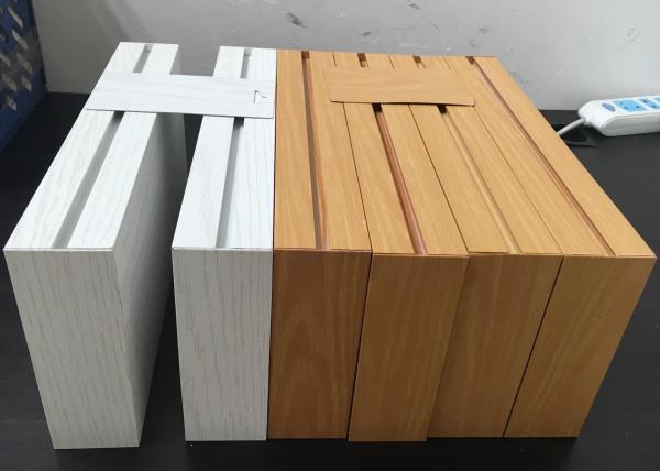 Easy Installation Commercial Ceiling Tiles White Profile Linear Metal Baffle