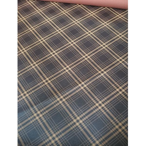 Bags Plaid Striped Printed PVC Faux Leather Fabric Artificial Scratch Resistant