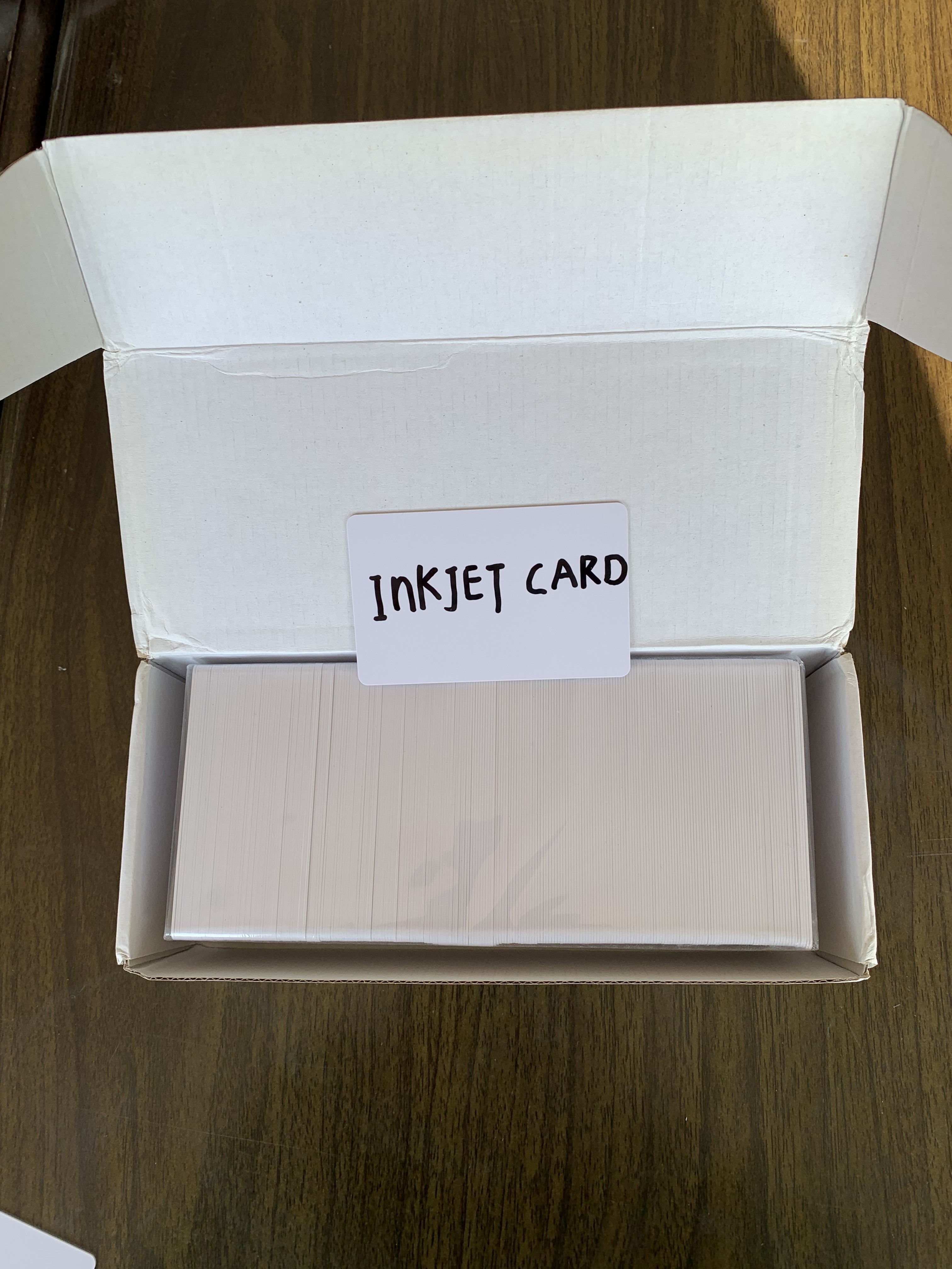 WHITE BLANK PVC INKJET printable/printing ID PVC RFID CHIP CARDS suppliers FOR Epson & Canon inkjet printer from China
