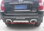 Blow Moulding Car Bumper Guard For KIA Sportage 2007 , Plastic ABS Rear Guard