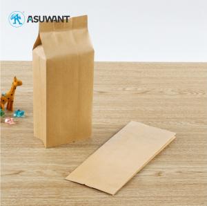 China 110-130mic 5lb Kraft Paper Valve Side Coffee Gusset Bag wholesale
