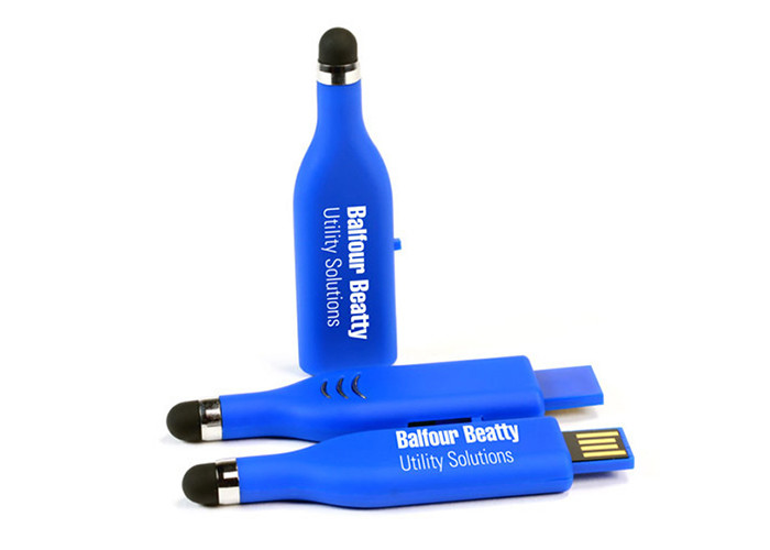 Touch Pen Shape Plastic USB Stick Drive 32G 2.0 With Color Printing Logo