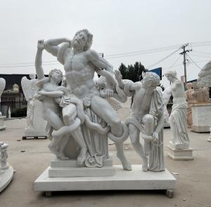 China Museum exhibition marble sculptures Laocoon replica stone statue,stone carving supplier wholesale