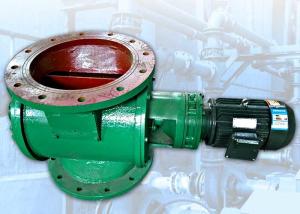 China DN300 Discharge Rotary Valve Bulk Material With Speed Reducer wholesale