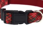 Butterfly Knot Dog Walking Collars , Cute Dog Collars Plaid Fashionable