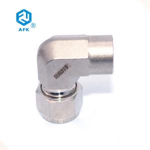 China AFK GB Hexagon Female Elbow Pipe Fitting Connector 8mm SS316 Forged wholesale