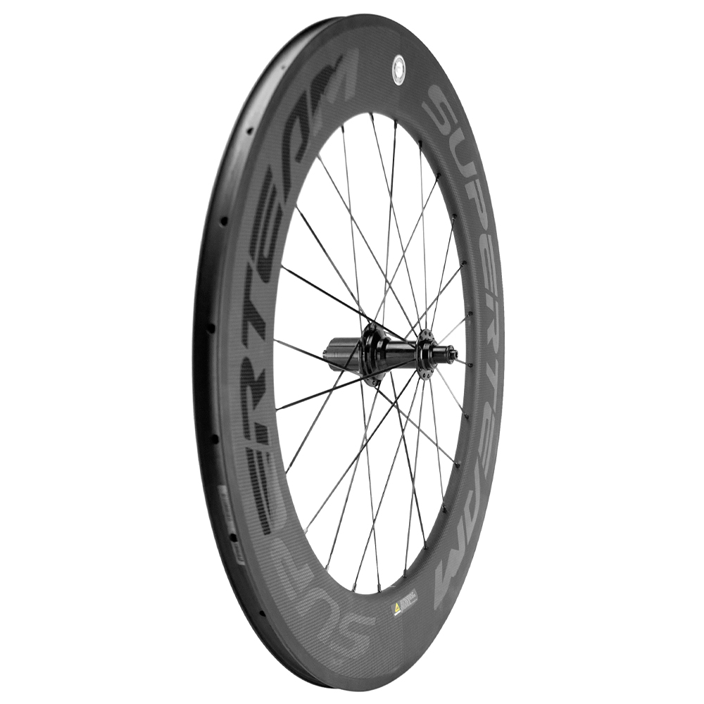 Customizable 45mm Carbon Fiber Road Bicycle Wheelset 700c 20 24h R13 Hub Carbon Wheels