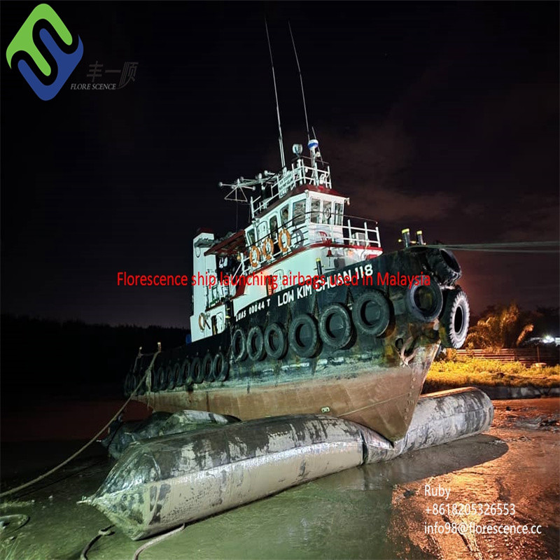 Boat Roller Balloon Marine Airbags For Ship Launching Within Diameter 0.6-2.8m