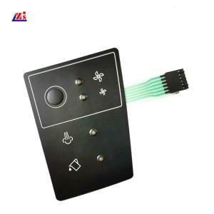 China Stainless Steel Domes Backlit Membrane Keyboard Embossed 24V wholesale