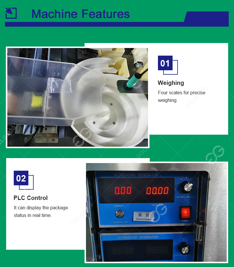 Pyramid tea bag packing machine