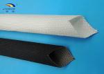 Flame Retardant Soft Braided Insulation Sleeve / Fiber Glass Sleeving ID 12MM