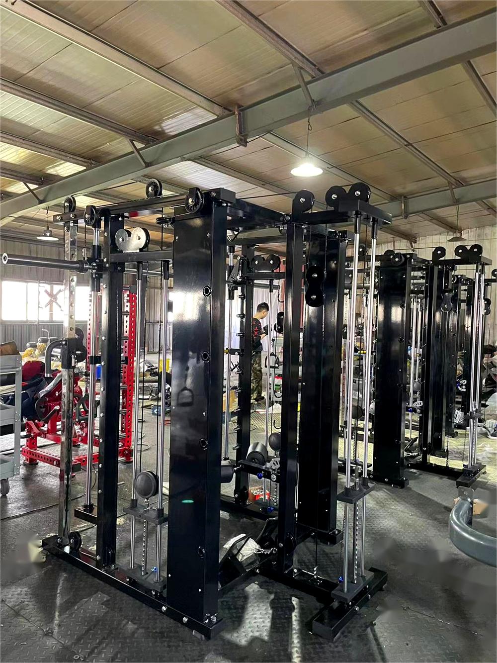 Home Gym Sport Equipment Station Multi Functional Power Cage Squat Rack Weightlifting Smith Machine