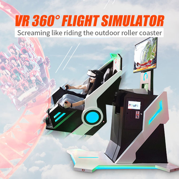 Indoor 1 Seat VR 360 Full Motion Flight Simulator SGS Standard