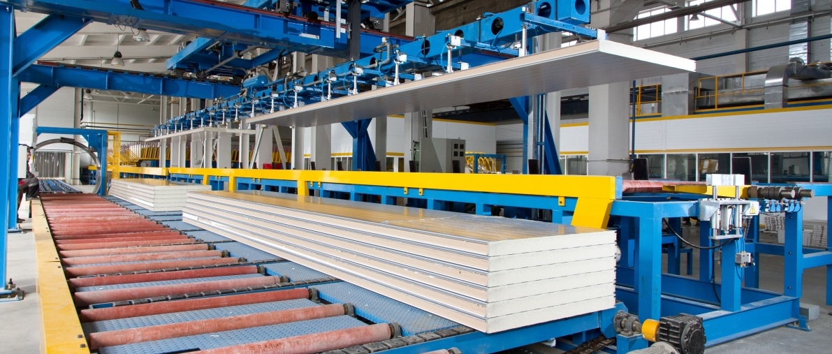 Polyurethane PU Sandwich Wall Panel Roof PPGI Sandwich Panels For Industrial Buildings