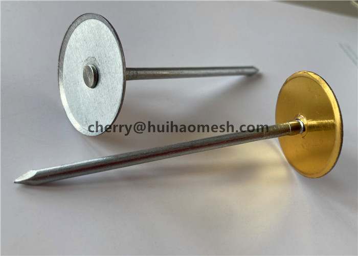 Galvanized Steel Duct Liner Weld Pin with 3.4mm diameter nail