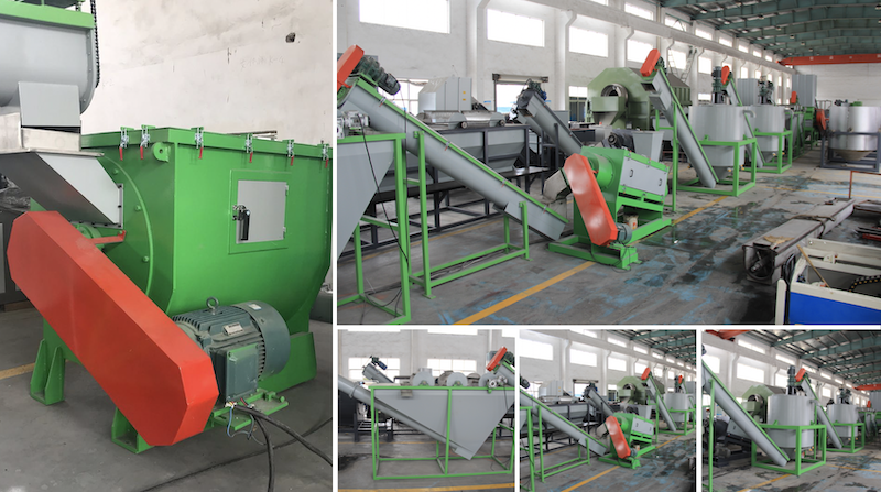 Plastic Bottle Recycling Pet Bottle Washing Line 800kg / H