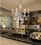 Wooden Iron Chandelier Lighting Vintage Crystal Lustre vintage chandelier(WH-CI