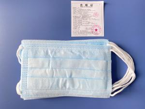 China Blue And White 3 Layer Medical Mouth Mask wholesale