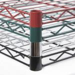 Hospital Industrial Wire Shelving , Pharmacy Storage Racks With 2 Tier Shelves