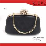 Bag part accessories gold metal flower lock purse plastic Box metal frame