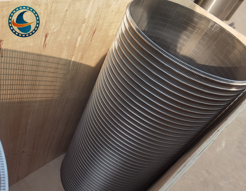 Welded Ss 304 Wedge Wire Screen Filter 800 Micron Slot Opening Backwash