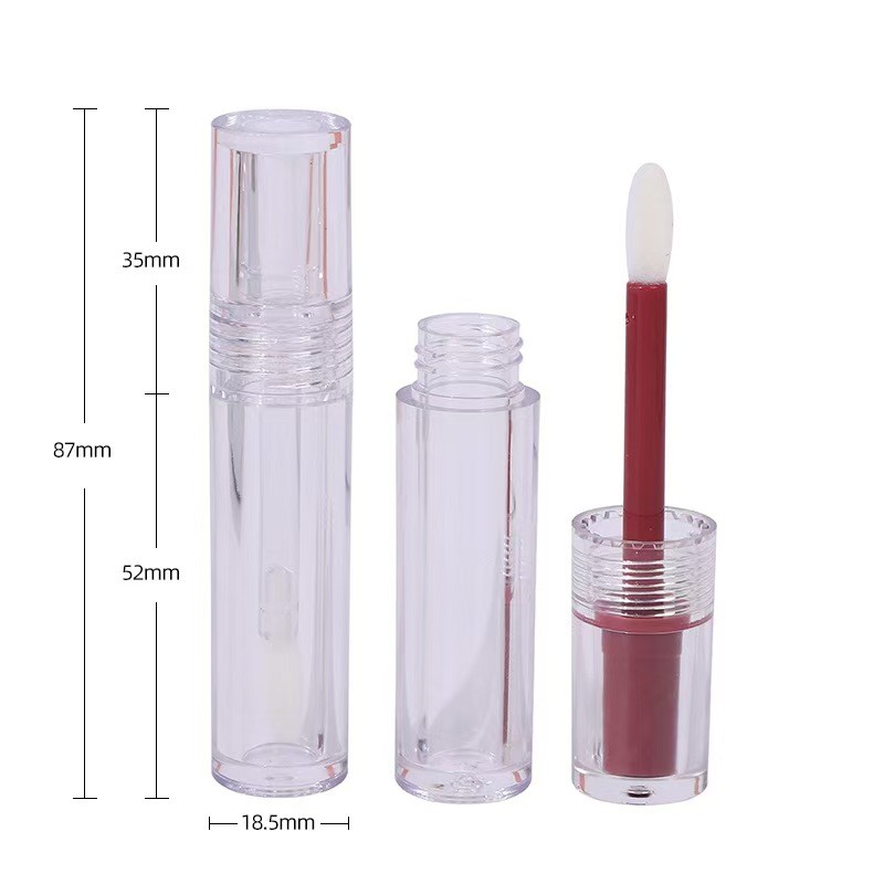 PETG/ABS Material Structure Lipgloss Tube with Colored Lining and 4.5ml Capacity