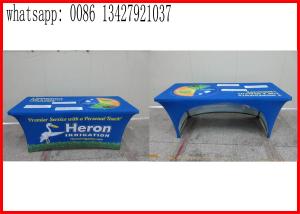 China Promotional Outside Tension Fabric Displays , Washable Trade Show Table Covers wholesale