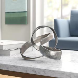 China Abstract Geometric Shape Outdoor Metal Sculpture Decorative Knot Sculpture wholesale