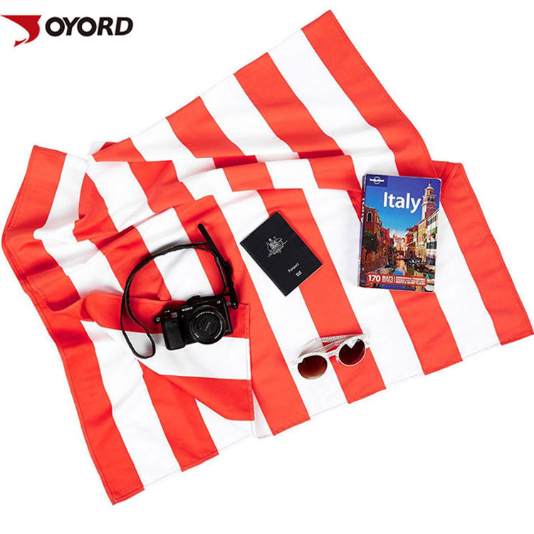 Printed Sublimated Beach Towels Environmental Friendly Antibacterial Fashion Style