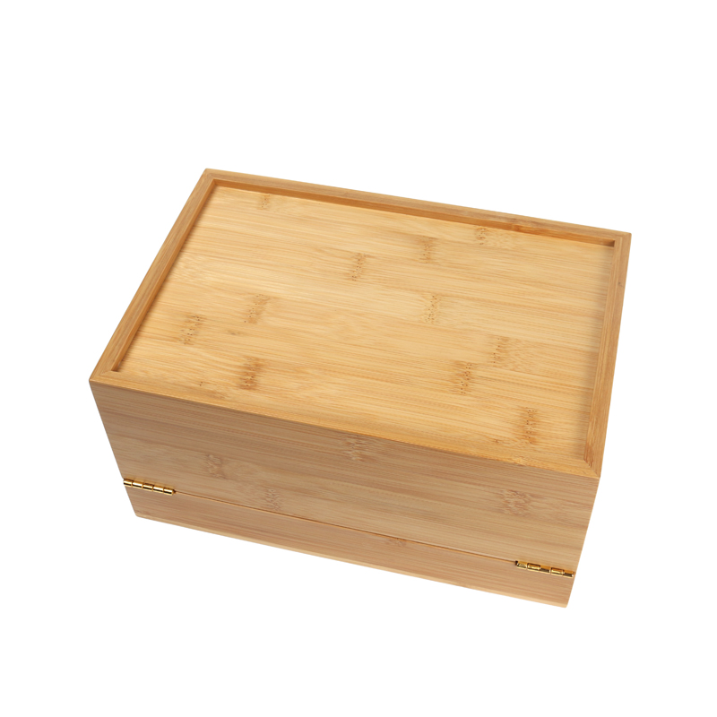 Premium Durable Portable Two-layer Bamboo Wooden Storage Box With Lock For Packaging Gift Boxes