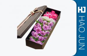 China High End Flower Bouquet Delivery Boxes / Fashionable Cardboard Rose Boxes on sale