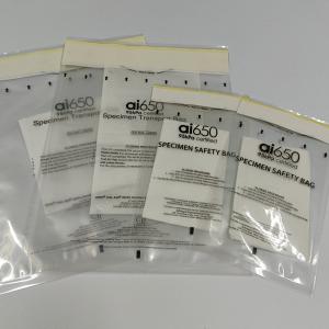 China Biohazards High-Altitude Transport Collect Specimen Great Self-Adhesion 95kpa Specimen Bag wholesale