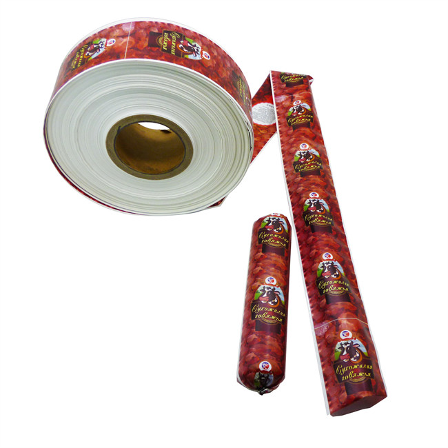 Easy To Peel Meat Sausage Packaging Casings Customized Food Grade Artificial Sausage Casings Flexography Printing Logo